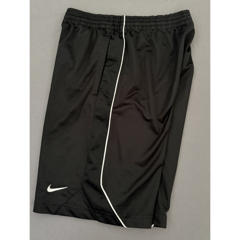 Nike Basketball Shorts Mens Size Small Black White Pockets Elastic Waist 405996